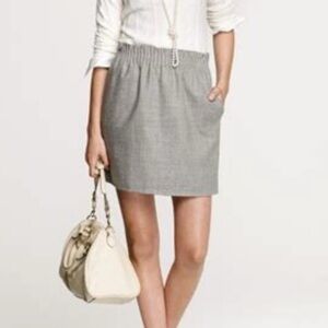 J. Crew Wool Blend Gray Skirt